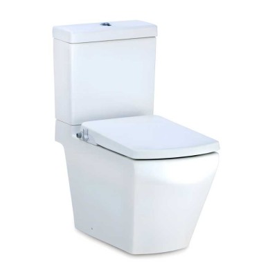 Bàn Cầu 2 khối COTTO C17087(CN) Tetragon Nắp Rửa Cơ