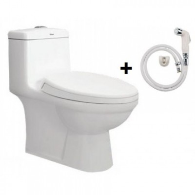 Bồn Cầu Viglacera BL5 Nắp Êm V37 + Vòi Xịt VG826