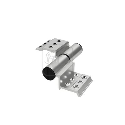 Bản lề Huy Hoàng 2D dài 2 cánh hệ xingfa Bạc TiTan