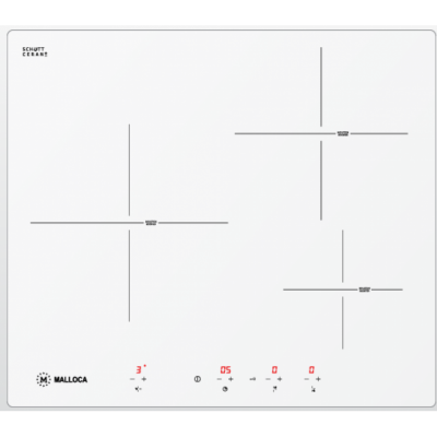 Bếp Điện Từ Malloca MI 593 WN Mặt Kính 3 Bếp Tiết Kiệm Điện