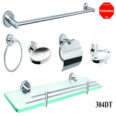 BỘ PHỤ KIỆN INOX CAO CẤP 6 MÓN 304-DT