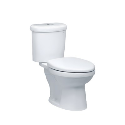 Bồn Cầu CAESAR CDS1338 Thùng T1238 2 Nhấn Nắp Êm