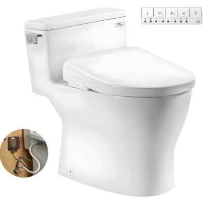 Bồn Cầu Điện Tử TOTO MS188VKW23 Nắp Washlet TCF47360GAA S7