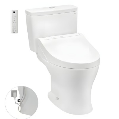 Bồn Cầu TOTO CS735DW14 Hai Khối Nắp Điện Tử Washlet C5 TCF24410AAA