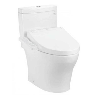 Bồn cầu TOTO CS769CDRW17 2 khối nắp điện tử Washlet C2 TCF23460AAA giấu dây