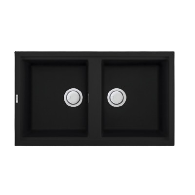 Chậu rửa đá Malloca Granite Nano - Màu kem NERO K-45040