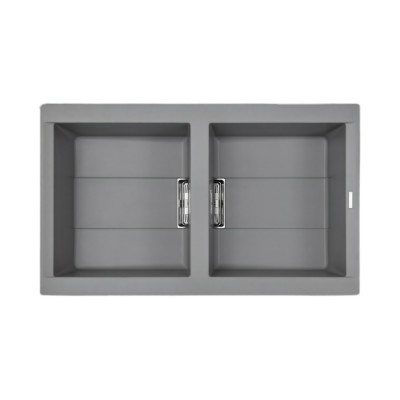 Chậu rửa đá Malloca Granite Nano - Màu Xám SMART K-450