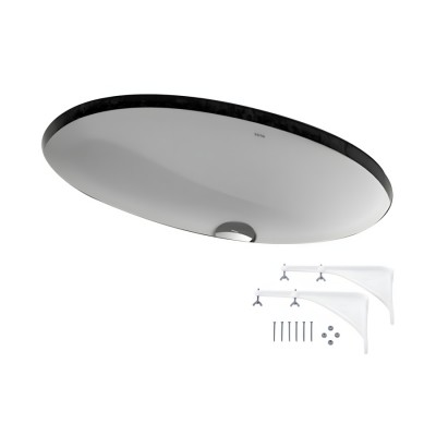 Chậu rửa mặt lavabo âm bàn TOTO LW1506V#XW TL516GV kèm giá đỡ