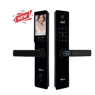 Khoá cửa gỗ vân tay Demax EL629 BL App wifi, chuông màn hình Của Đức