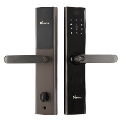 Khóa cửa vân tay Demax EL638 PB (Đen Nâu) App Wifi Của Đức