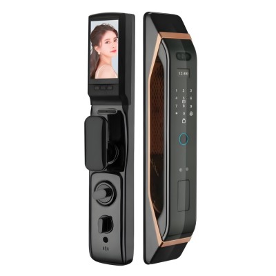 Khóa điện tử Hubert Cửa Gỗ HB CG68VF Copper