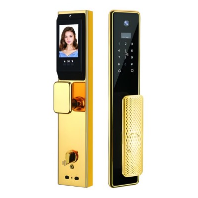 Khóa điện tử Hubert Cửa Gỗ HB CG99 Gold 24K