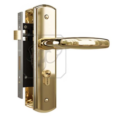 Khóa tay nắm cửa Huy Hoàng HC 5866 PVD Gold