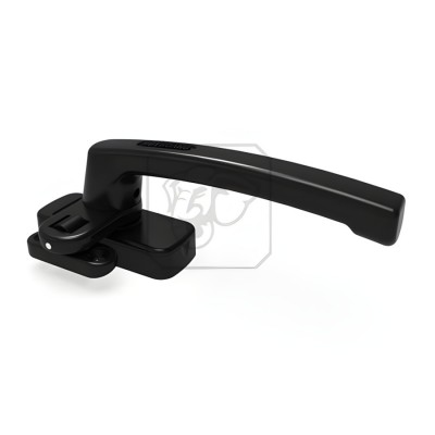 Khóa tay nắm cửa sổ Huy Hoàng AP 03 hệ 55 Sơn đen