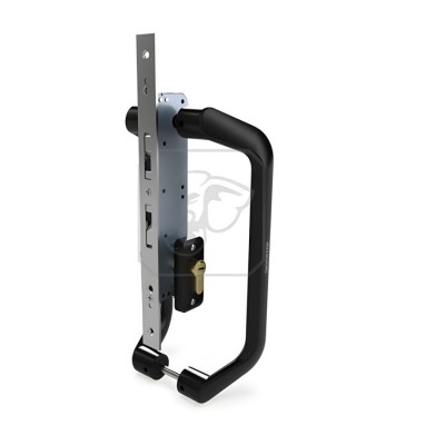 Khóa Tay Nắm Cửa Trượt Huy Hoàng AP 04 Sơn Đen