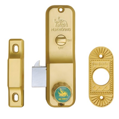 Khóa Tay Nắm Cửa Trượt Huy Hoàng B52 Điện Zi Vàng