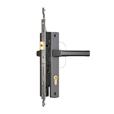 Khóa tay nắm đa điểm Huy Hoàng EX 88 sơn ghi