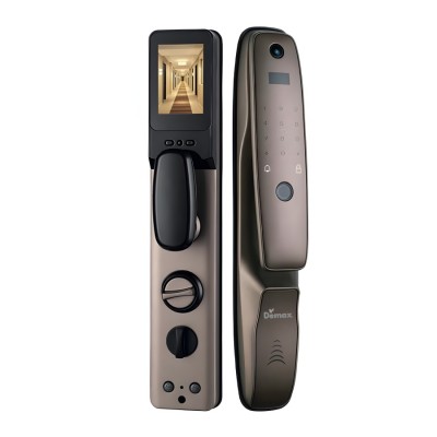 Khóa vân tay cửa chuông màn hình Demax SL898 PB App Wifi - Của Đức