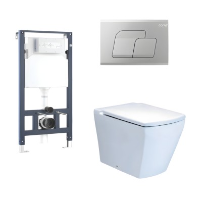 Bồn Cầu COTTO SC19847(F) Đặt Sàn TETRAGON 190mm