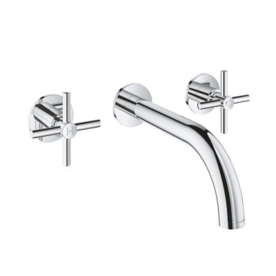 Vòi Lavabo Gắn Tường Grohe 20164003 Atrio Nóng Lạnh 3 Lỗ