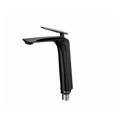 Vòi Lavabo Nóng Lạnh Viglacera P.52.326 Platinum Màu Đen Thân Cao